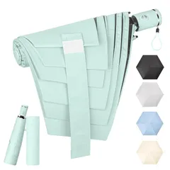 【新品】 SEMTIM 【1秒でたためる】形状記憶 日傘 折りたたみ 雨傘 軽量 【JIS認証 UVカット率100% & 完全遮光】 自動開閉 晴雨兼用 丈夫 風に強い 大きい傘 92cmの大きめサイズで 日焼け止め 紫外線遮断 折り畳み傘 ビジネス 通勤 通