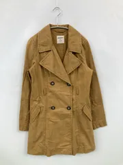 OLD NAVY オールドネイビー ピーコート X-Small ブラウン 無地 ミドル丈 フードなしのサムネイル