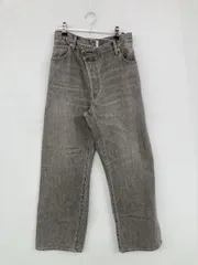 Ungrid アングリッド デニムパンツ 25inch グレー フルレングス 無地 その他総柄 ワイド・ルーズ ストレート ハイウエスト ヴィンテージ