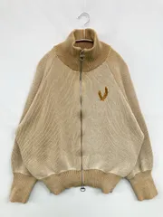 mily bilet ニット/セーター L ベージュ ニット 無地 ワンポイント 刺繍 ショート丈 長袖 タートルネック/ハイネック
