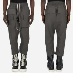 リックオウエンス 22SS Rick Owens DRKSHDW(リックオウエンス ダークシャドウ) KWONDO カーゴ クロップド パンツ DARK DUST