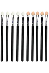 アイメイクブラシ メイクブラシリップブラシ アイシャドウブラシ 10本セット多機能 メイクアップ用具 スポンジチップ アイシャドウチップ YFFSFDC