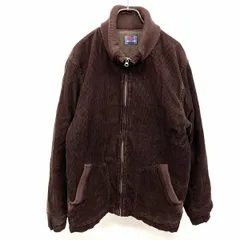 【中古】[印象B] GLOBAL WORK グローバルワーク コーデュロイジャケット / ブルゾン メンズ M ブラウン 茶色 綿100% レイヤードカフス(内側はリブカフス) 中綿 スパニッシュカラー ジップ 長袖のサムネイル