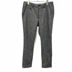 【中古】[印象AB] URBAN RESEARCH アーバンリサーチ パンツ メンズ 36 メランジ グレー (ネップ：白×黒) ウールなど 裏地は前身頃の膝あたりまで ストレート スリムフィット 一部裏地付きのサムネイル