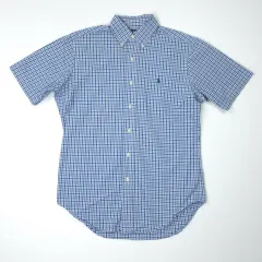 POLO RALPH LAUREN ポロラルフローレン クラシックフィット コットン 半袖 シャツ ブルー (S)
