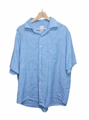 香港製 Brooks Brothers ブルックスブラザーズ アイリッシュリネン 半袖シャツ