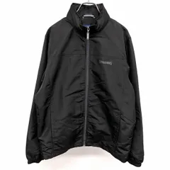 【中古】[印象A] SPALDING スポルディング ジャケット / ブルゾン メンズ M 黒 ポリ100% 裾に調節ゴム 内ポケット無し 薄手 ジップアップ メッシュ裏地 ロゴ 隠しフード ハイネック 長袖のサムネイル