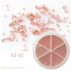 No.545 高品質 ブリオン 6サイズ セット ローズゴールド ネイル レジン 封入 パーツ デコ