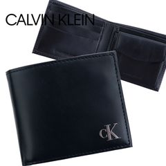 カルバンクライン 二つ折り財布 31KJ130003 ブラック メンズ - メルカリ