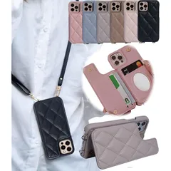 【新品】 Liisea iphone 11 pro ケース ショルダー キルティング iphone11pro ケース 手帳型 背面 カード 収納 アイフォン11pro ケース ショルダー ストラップ 耐衝撃 マトラッセ ミラー付き いpほね11pro ケー 1