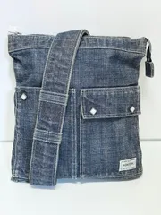 【廃盤・極美品】PORTER OUNCE（オンス） ショルダーバッグ（M） デニム 吉田カバン【クーポン利用で、10%OFF＜割引上限 500円＞】