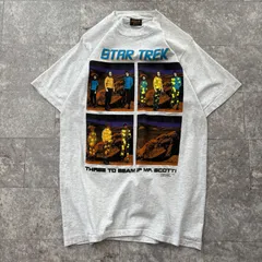 90s 【USA製】 STAR TREK Tシャツ L 1991年 コピーライト スタートレック Changes ムービー 映画 SF アート 宇宙 袖シングルステッチ ゆるだぼ ビンテージ ヴィンテージ 90年代 当時物 グレー 霜降り 古着