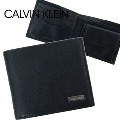 カルバンクライン Calvin Klein 財布 二つ折り メンズ ロゴプレート ギフトボックス付き レザー 本革 札入れ カードケース 小銭入れあり 人気 31CK130015