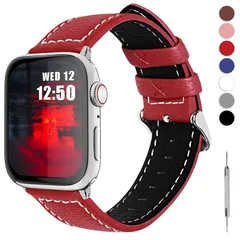 【新品】 Apple Watch バンド コンパチ アップルウォッチバンド 42mm 41mm 40mm 38mm apple watch series11 10 9 8 7 6 5 4 3 2 1 SE SE2 SE3 バンド 本革レザー ベルト 交換バ 1