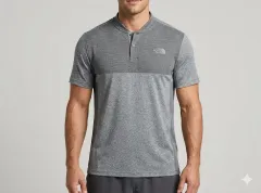 100 THE NORTH FACE ザノースフェイス 機能性 ヘンリーネック Tシャツ