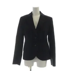 23区 オンワード樫山 テーラードジャケット 長袖  総裏地 シングル 38 黒 ブラック ■GY58 /MQ