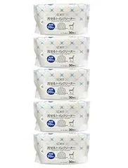 新品 流せるトイレクリーナー 30枚入 5袋セット 除菌99.9% ミントの香り エンボス加工 L’CREST TIDE WORKS トイレ掃除シート 流せるタイプ まとめ売り 150枚 簡易包装 日用品 掃除用品 便器便座床掃除用 5パック まとめ買い向け