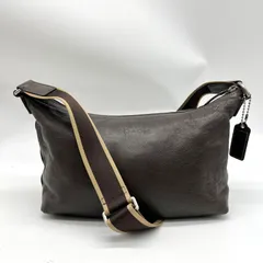 COACH コーチ ヘリテージ ショルダーバッグ クロスボディ 斜め掛け可 メンズ レザー ブラウン F70559