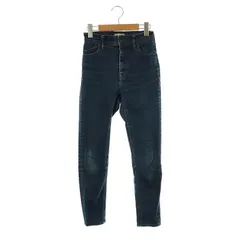 ヤヌーク YANUK PATRICIA ハイウエストデニムパンツ ジーンズ 24 紺 ネイビー /AT ■OS