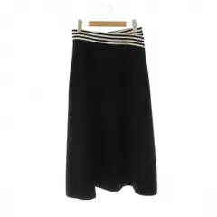 ボーダーズアットバルコニー BORDERS at BALCONY TWILL SKIRT スカート フレア ロング 38 ブラック /HK ■OS ■SHのサムネイル