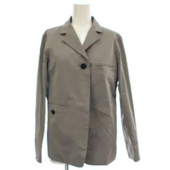 ジルサンダー JIL SANDER ジャケット 上着 絹 シルク 34 グレー テーラードカラー 長袖 シングルブレスト JK JW HS 0006 /GG ■ECD002のサムネイル