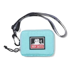 【新品】 [BEN DAVIS] ネックウォレット 財布 ポーチ ストラップ付き カード収納 紙幣収納 コンパクト BDW-8451 ターコイズブルー 0