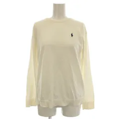 ポロ ラルフローレン POLO RALPH LAUREN ニット 長袖 コットン カットソー XS 白 ホワイト /☆G