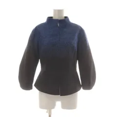ミス アシダ miss ashida ジャケット 上着 7 青 黒 グラデーション模様 スタンドカラー 長袖 /AUのサムネイル