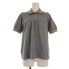 フレッドペリー FRED PERRY Jessica Ogden ポロシャツ 半袖 ロゴ刺繍 UK8 グレー /BM ▲Hのサムネイル