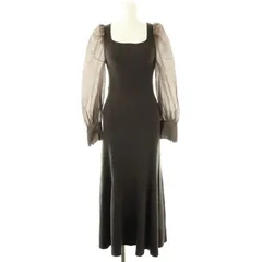 フレイアイディー FRAY I.D オーガンスリーブスクエアニットワンピース マキシ ロング 0 グレー /AT ■OS