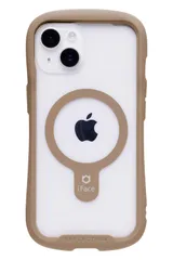 iFace Reflection Magnetic iPhone 14 専用 MagSafe 対応 ケース クリア 強化ガラス (ベージュ)【アイフェイス アイフォン14 用 iphone14 用 カバー マグセーフ 耐 [ベージュ・iPhone 14 専用]