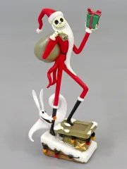 【中古】フィギュア ジャック・スケリントン＆ゼロ 「ナイトメアー・ビフォア・クリスマス」 スタチュー