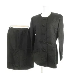 ニナリッチ NINA RICCI Ceremonie スーツ ジャケット スカート 11AR 黒 ブラック /AH1 ■ECC001のサムネイル