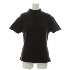 ランセル LANCEL ニット カットソー カシミヤ M ブラウン 無地 モックネック 半袖 /GG ■ECB001のサムネイル