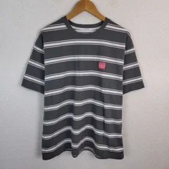 Manhattan Portage マンハッタンポーテージ ボーダー Tシャツ チャコールグレー X large メンズ 古着 ストリート アメカジのサムネイル