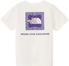 ザ・ノース・フェイス THE NORTH FACE アウトドア ショートスリーブバンダナスクェアロゴティー ジュニア キッズ 子ども 半袖Tシャツ トップス 夏 UVカット 紫外線 親子コーデ おそろい ペアルック  NTJ32546 W ホワイト