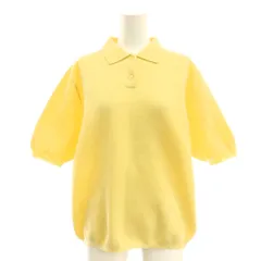ミラオーウェン Mila Owen 25SS フォルムスリーブポロニット セーター 半袖 1 黄 イエロー /SS ■OS