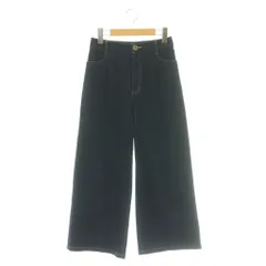ブルーレーベルクレストブリッジ BLUE LABEL CRESTBRIDGE 24SS ライトオンスデニム ジーンズ 34 青 ブルー ワイド タック クロップド /AZのサムネイル