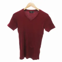 エポカ ウォモ EPOCA UOMO 美品 ニット セーター Vネック 半袖 IT46 紅 ボルドー /HOのサムネイル