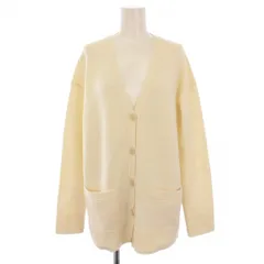 セオリー Theory 23AW LANA CASH BOXY OS CARDI J ニット カーディガン 長袖 Vネック ウール カシミヤ S 白 01-3303702 /BM