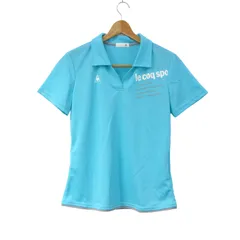 ルコックスポルティフ ポロシャツ 半袖 ゴルフウエア トップス レディース Oサイズ 水色 le coq sportif 【中古】のサムネイル