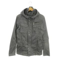 エムケーミッシェルクランオム MK MICHEL KLEIN HOMME ジャケット フード付き 48 グレー スタンドカラー ジップアップ /MN22 ■GY61のサムネイル