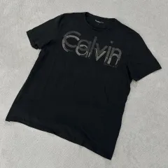 Calvin Klein ブラック 半袖 Tシャツ ロゴ プリント L