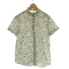 ピーエスポールスミス PS Paul Smith ドット柄 半袖シャツ 38 マルチカラー 白 ホワイト 緑 グリーン /SS ■OS