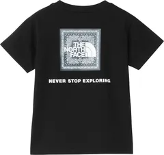 ザ・ノース・フェイス THE NORTH FACE アウトドア トドラーショートスリーブバンダナスクェアロゴティー キッズ 子ども 半袖Tシャツ トップス 夏 UVカット 紫外線 親子コーデ おそろい ペアルック  NTT32546 K ブラック