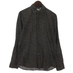アニエスベーオム Agnes b. homme 総柄 シャツ 長袖 ブラック 38 ■ECA001のサムネイル