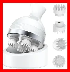 電動頭皮ブラシ ヘッドスパ 頭皮ケア 3D振動 360回転 頭皮洗浄 USB充電