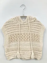 ZARA ザラ ベスト S アイボリー 無地 その他総柄