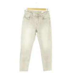 アッパーハイツ upper hights デニムパンツ ジーンズ テーパード ストレッチ ダメージ加工 小さいサイズ 22 グレー /AO19