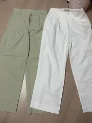 シヤージュ ツータック ナイロン スラックス 白 ミント まとめ